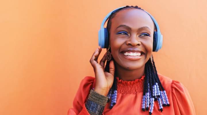 Woman with Headphones